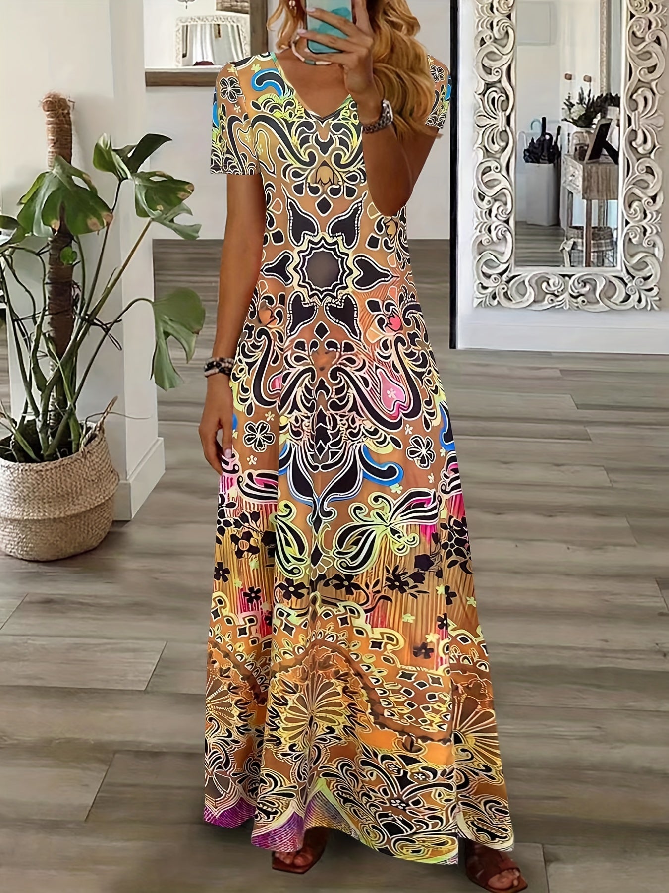 VIVAELLE | Elegant boho long dress for women