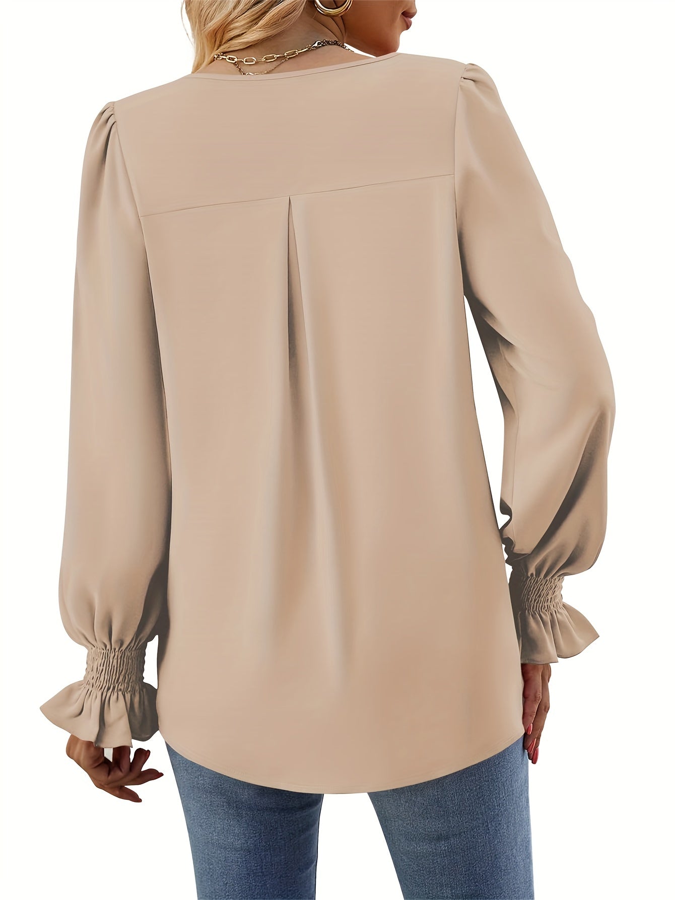 Kim™ | Solid Color Autumn Blouse