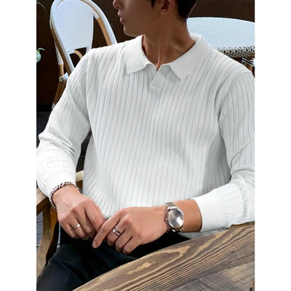 Tristan™ - Textured Long-Sleeve Polo