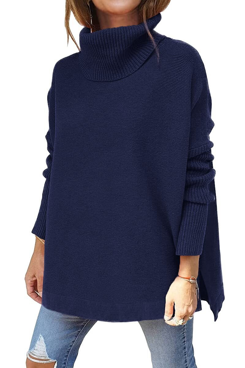 Anna™ - Oversized Turtleneck Sweater in Wool