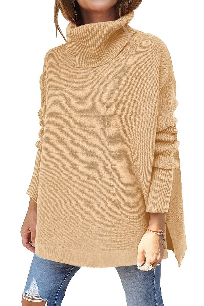 Anna™ - Oversized Turtleneck Sweater in Wool