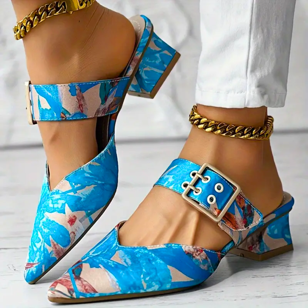 Floral Coloured Heel