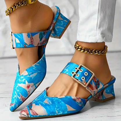 Floral Coloured Heel