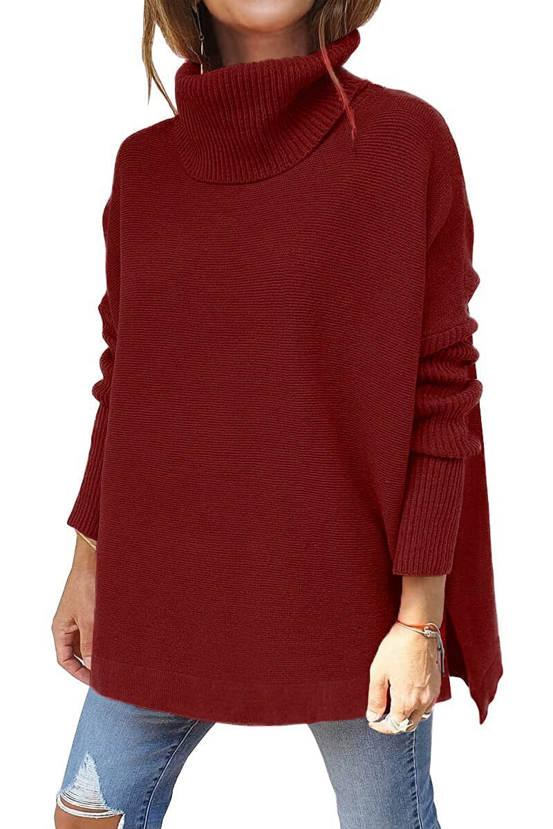 Anna™ - Oversized Turtleneck Sweater in Wool