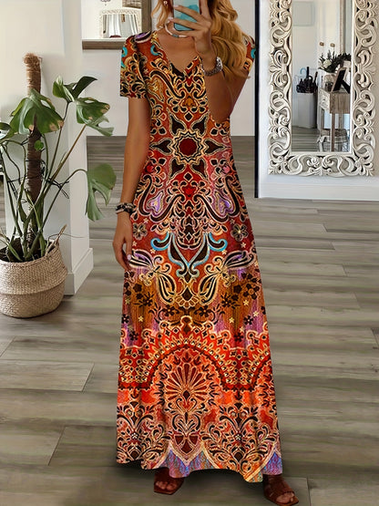 VIVAELLE | Elegant boho long dress for women