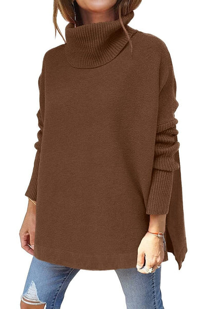 Anna™ - Oversized Turtleneck Sweater in Wool