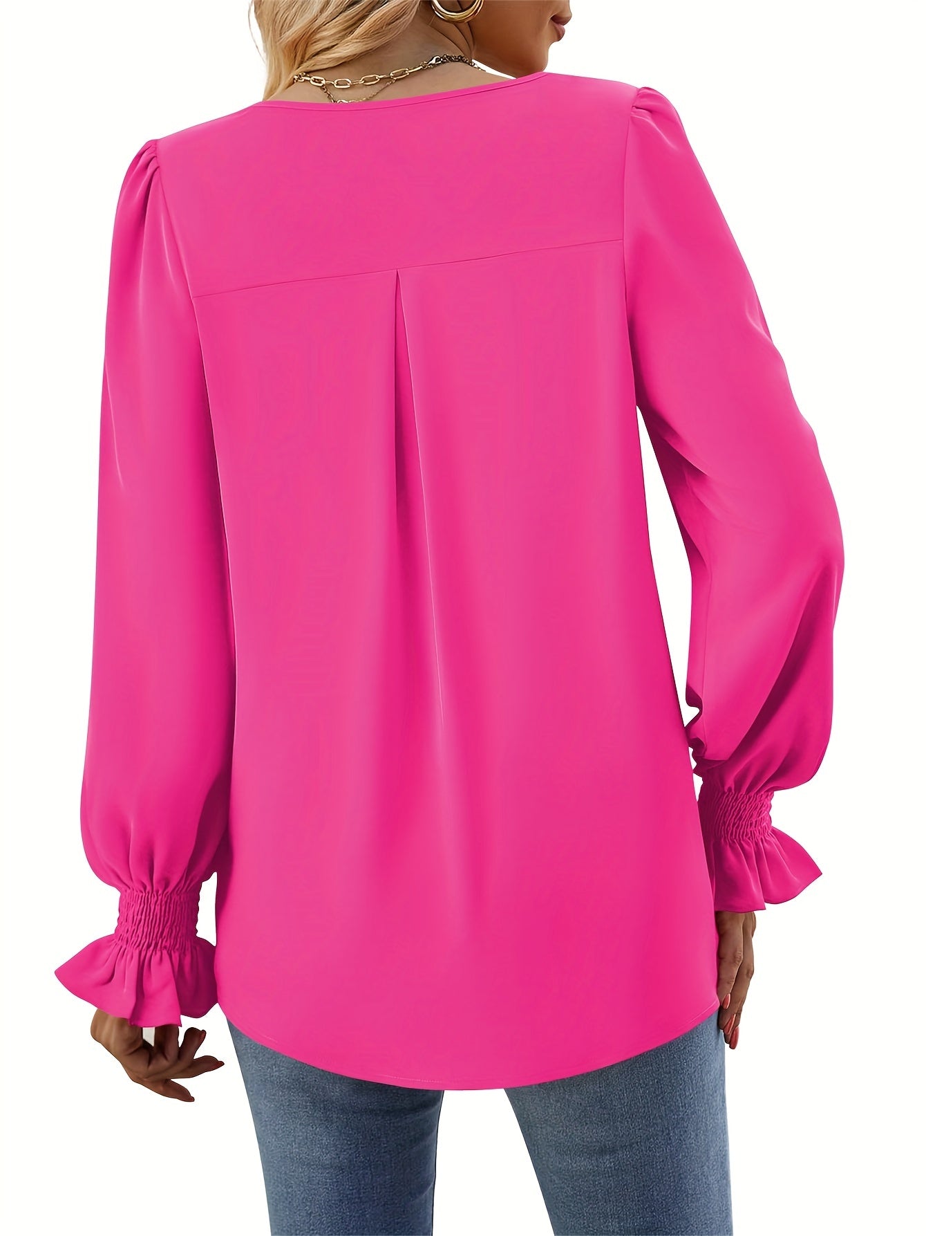 Kim™ | Solid Color Autumn Blouse