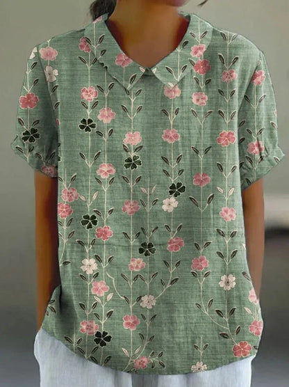 Vivian™ - Retro Floral Shirt