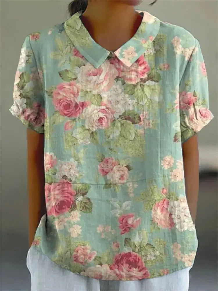 Vivian™ - Retro Floral Shirt