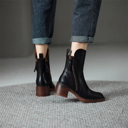 Isolda | Leather ankle boots