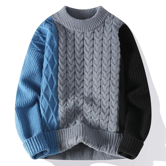 Emanuel™ - Cozy Patchwork Sweater