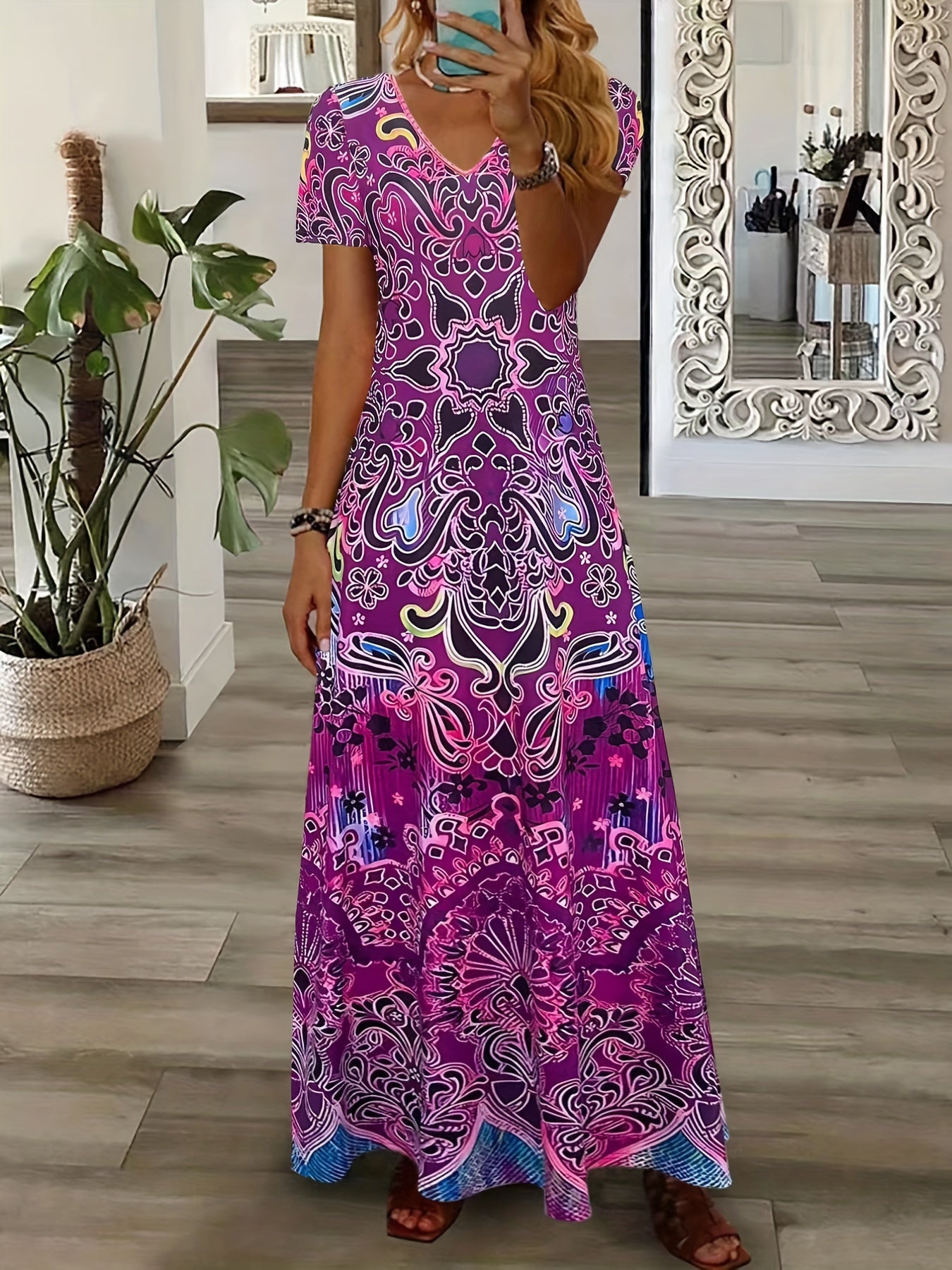 VIVAELLE | Elegant boho long dress for women