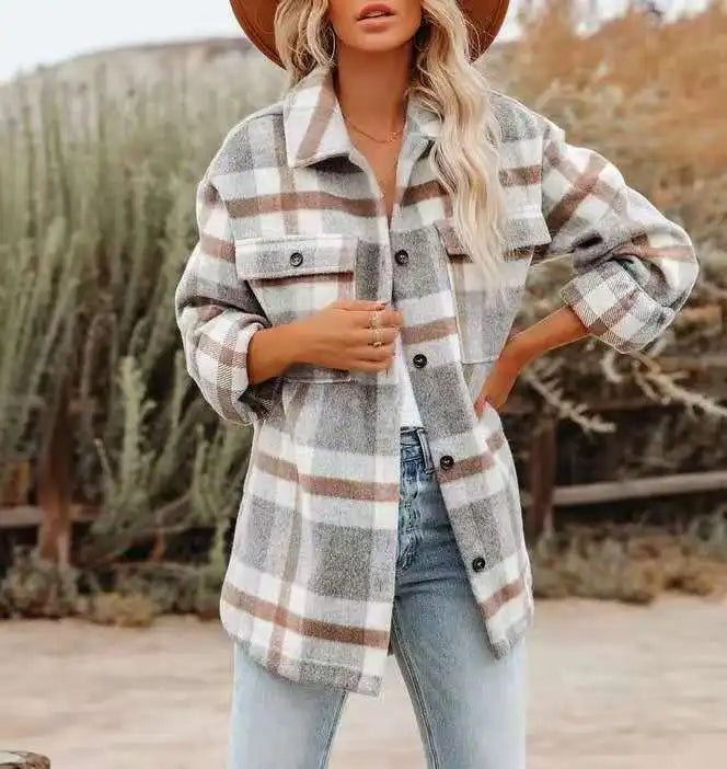 Martia™ | Trendy Plaid Shirt