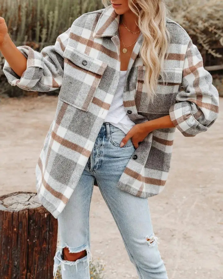 Martia™ | Trendy Plaid Shirt