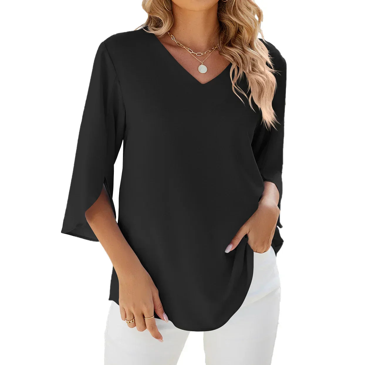 Isabel™ - V-neck blouse