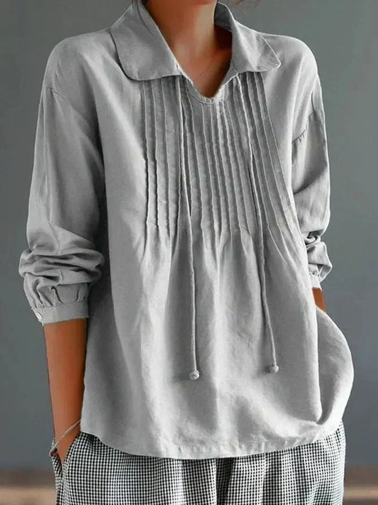 Emilia™ - Elegant Long Sleeve Shirt