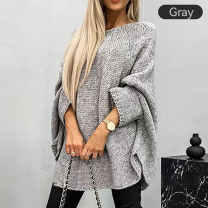 Elly™ - Elegant Knitted Cape Sweater